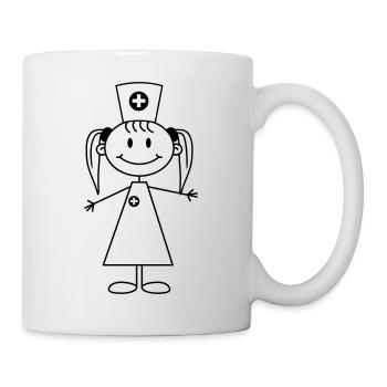 Nurse - Tasse - Weiß - Rechts