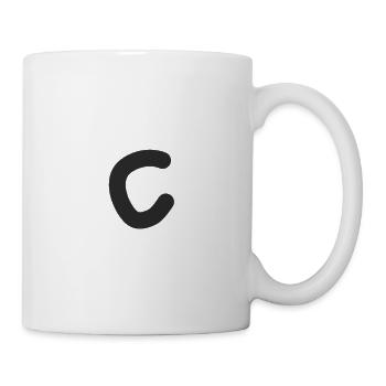 Buchstabe C - Tasse - Weiß - Rechts
