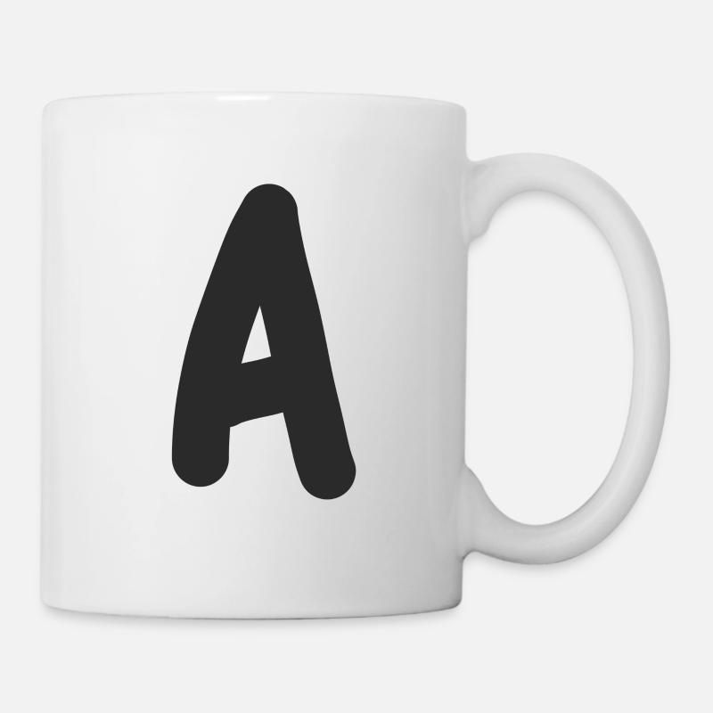 Buchstabe A - Tasse - Weiß