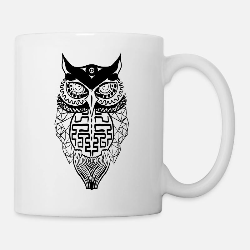 Eule - Tasse - Weiß