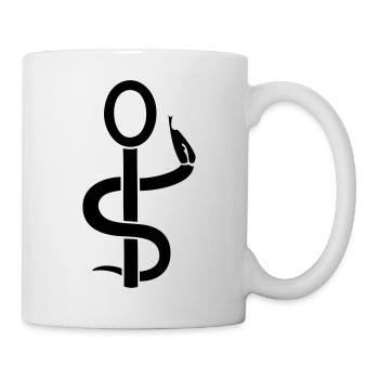 Betreuer Krankenschwester Arzt Krankenhaus Schlang - Tasse - Weiß - Rechts