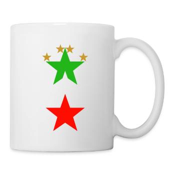 Motif d'éventail Italie - Mug blanc - blanc - Droite