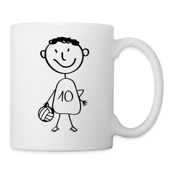 volleyball_spieler - Tasse - Weiß - Rechts