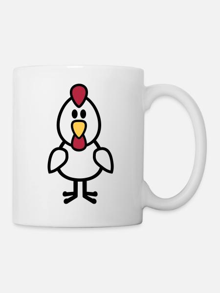 Poule - Mug blanc - blanc