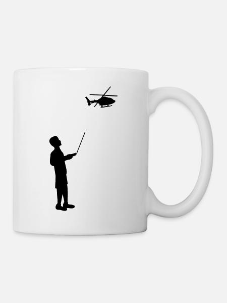 Ferngesteuert Modellhubschrauber Fernsteuerung - Tasse - Weiß