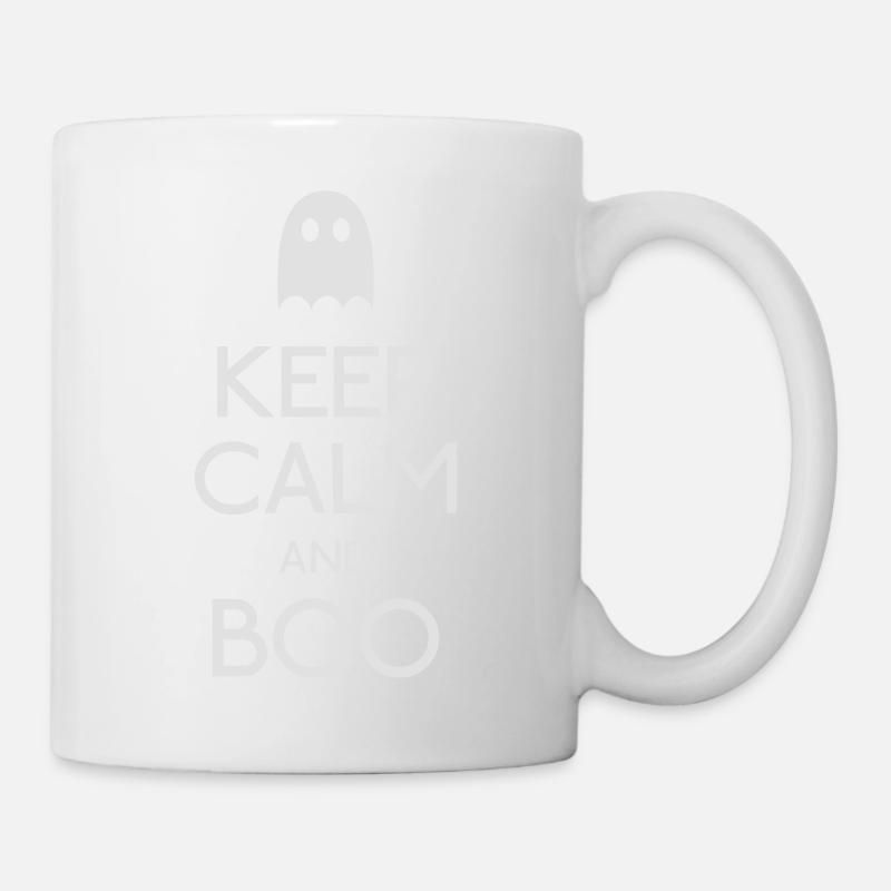 Keep Calm and Boo - Tasse - Weiß