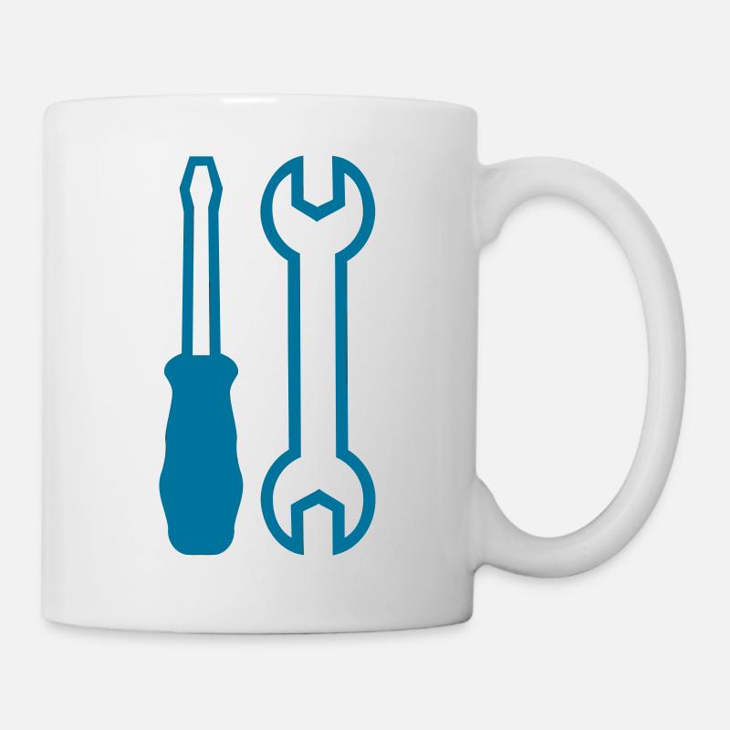 Werkzeug - Tasse - Weiß