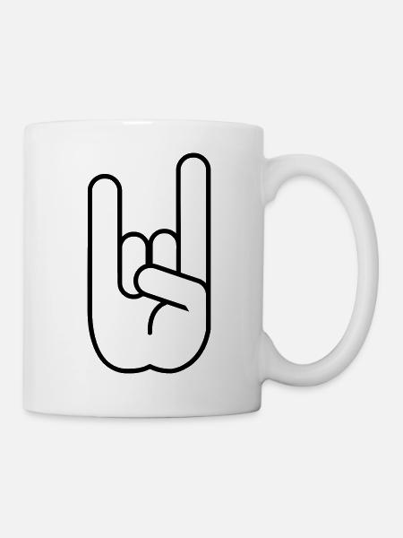 Rock Hand - Mug - white
