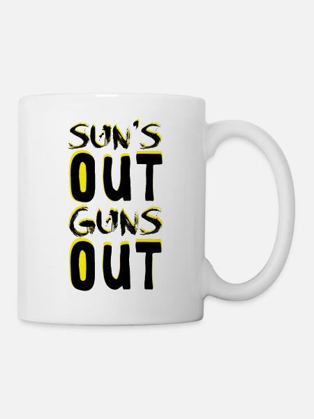 Guns Out - Tasse - Weiß