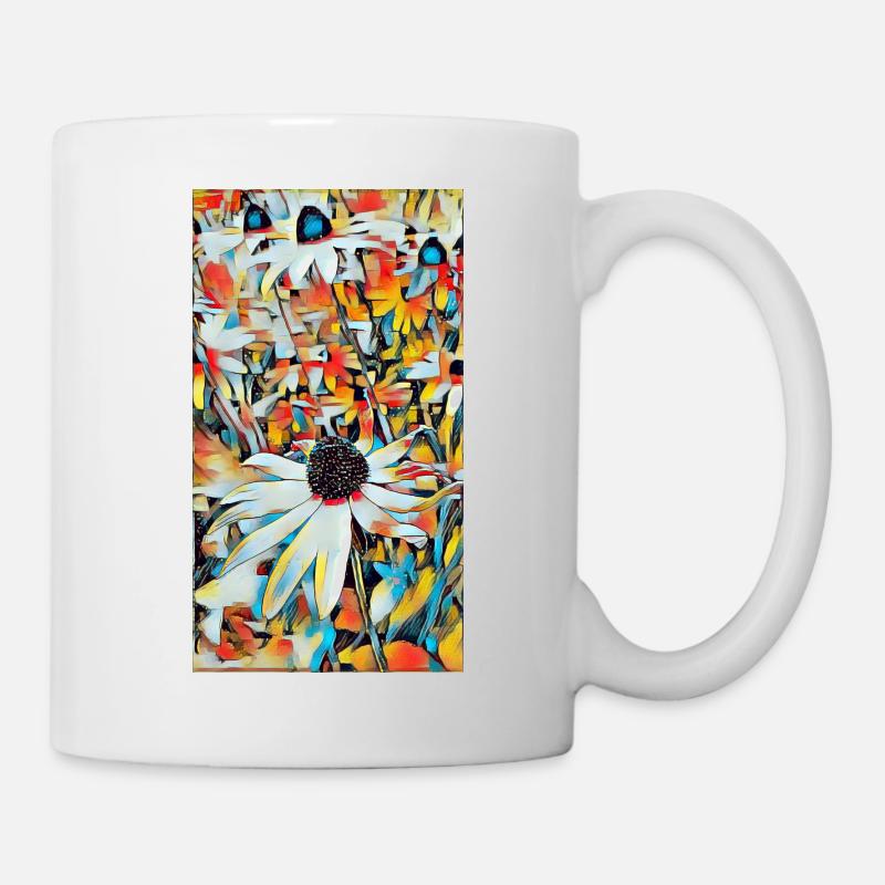 Blumen Urban style - Tasse - Weiß