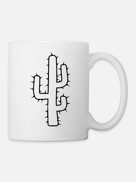 large cactus desert thorn - Mug - white