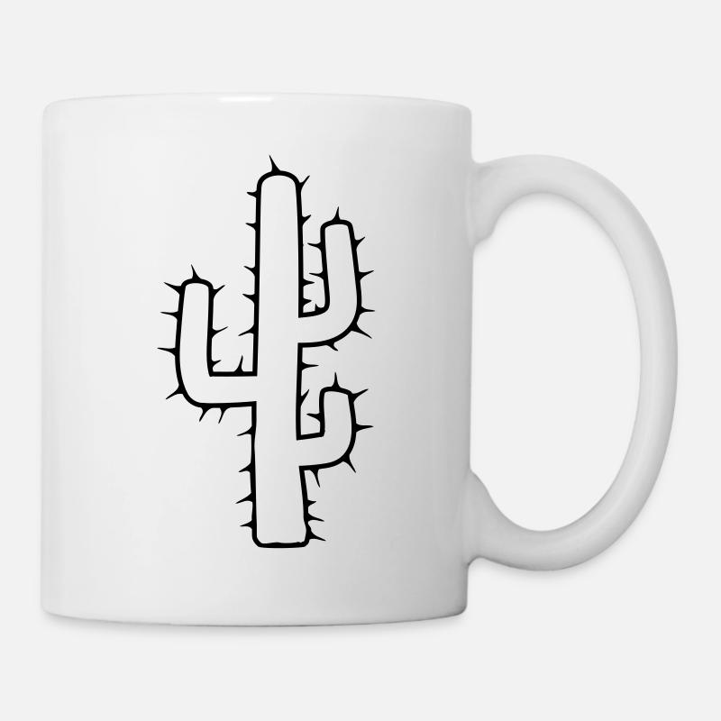 large cactus desert thorn - Mug - white