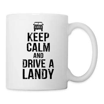 Keep calm and drive Landy - Mug - white - Right