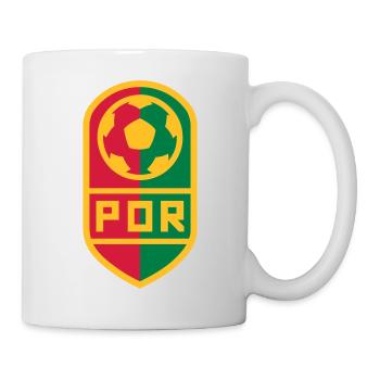 Portugal Fußball Abzeichen - Tasse - Weiß - Rechts