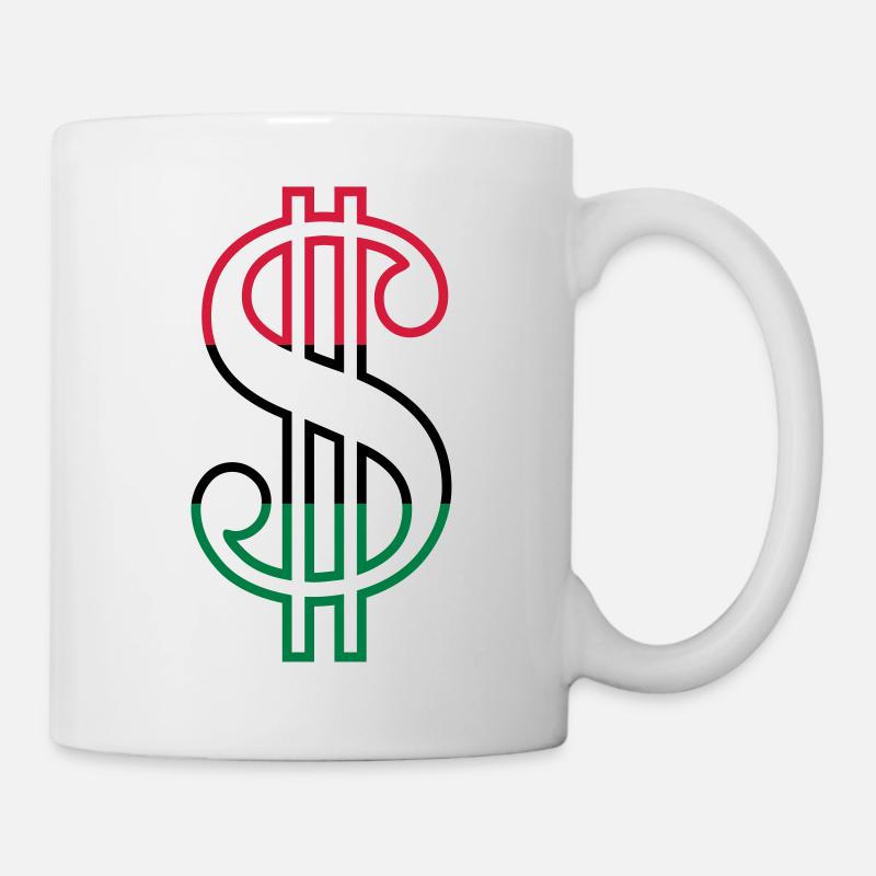 Signe dollar - Mug blanc - blanc