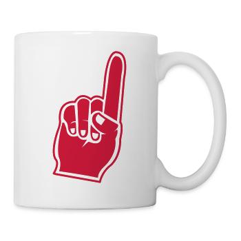 fan_hand_01 - Tasse - Weiß - Rechts