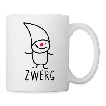 Zwerg - Tasse - Weiß - Rechts