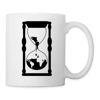 die_welt_in_einer_sanduhr_01 - Mug blanc - blanc - Droite