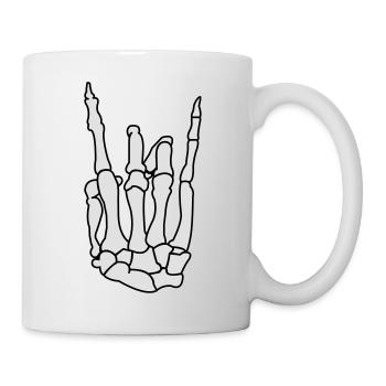 skull_hand_02 - Tasse - Weiß - Rechts