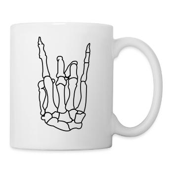 skull_hand_01 - Tasse - Weiß - Rechts