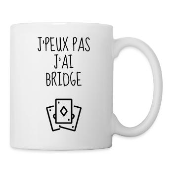 Bridge Card game Kartenspiel Jeu de cartes - Mug - white - Right