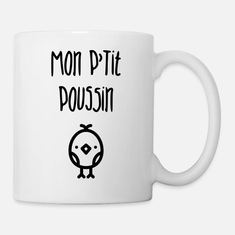 Mon P'tit Poussin - Bébé - Enfant - Naissance - Mug blanc - blanc