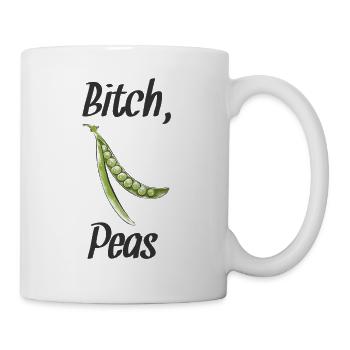 Vegan Vegan Vegan Pois Noir - Mug blanc - blanc - Droite