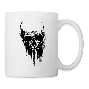 Totenkopf - Tasse - Weiß - Rechts