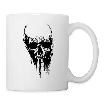Totenkopf - Tasse - Weiß - Rechts