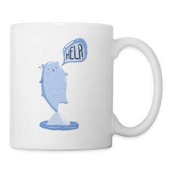 Eisbär Help Eisberg Nordpol Climate change Environment - Mug - white - Right