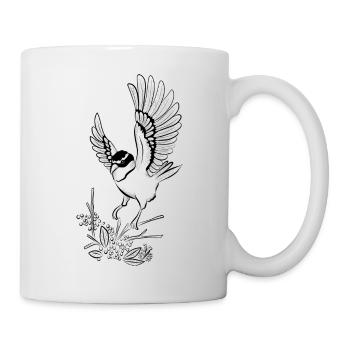 oiseau - Mug blanc - blanc - Droite