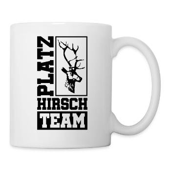 platz hirsch team - Tasse - Weiß - Rechts