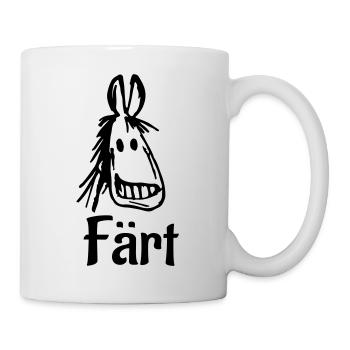 pferd färt - Tasse - Weiß - Rechts