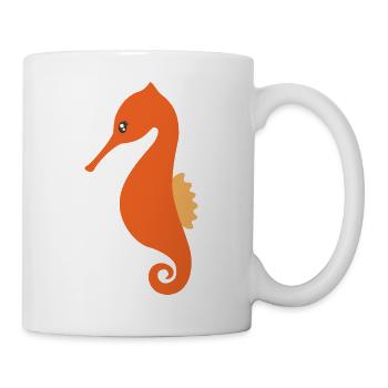 Seepferdchen - Tasse - Weiß - Rechts