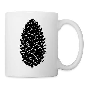 Cônes - Mug blanc - blanc - Droite