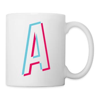 A - letter A - Mug - white - Right