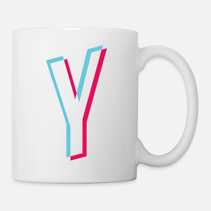 Y - letter Y - Mug - white