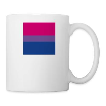 Drapeau bisexuel officiel - Mug blanc - blanc - Droite