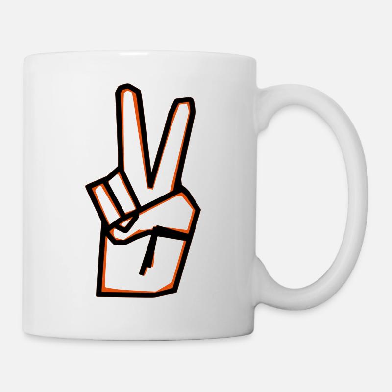 Peace sign - Mug - white
