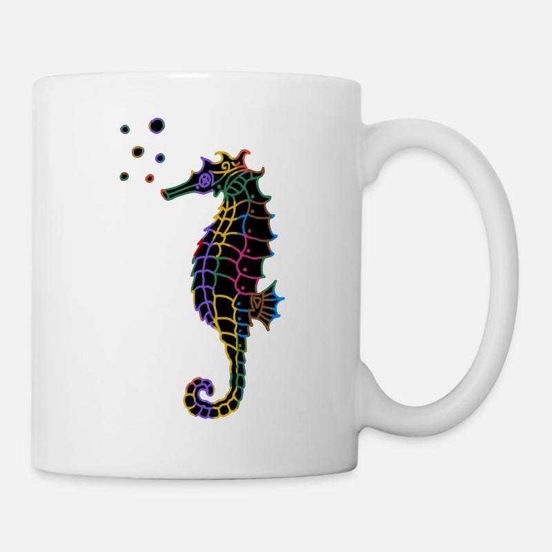 Seepferdchen - Tasse - Weiß