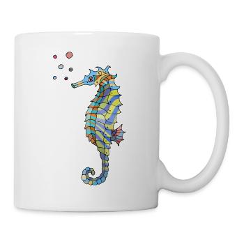 Seepferdchen - Tasse - Weiß - Rechts