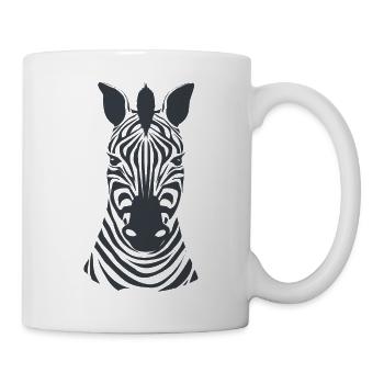 Déguisement de Mardi Gras cadeau d'Halloween zèbre cool - Mug blanc - blanc - Droite
