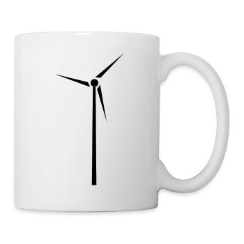 Wind turbine // windmill - Mug - white - Right