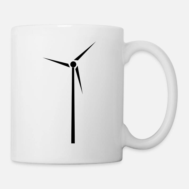 Wind turbine // windmill - Mug - white