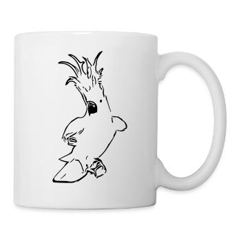 Niedlicher Kakadu - Tasse - Weiß - Rechts