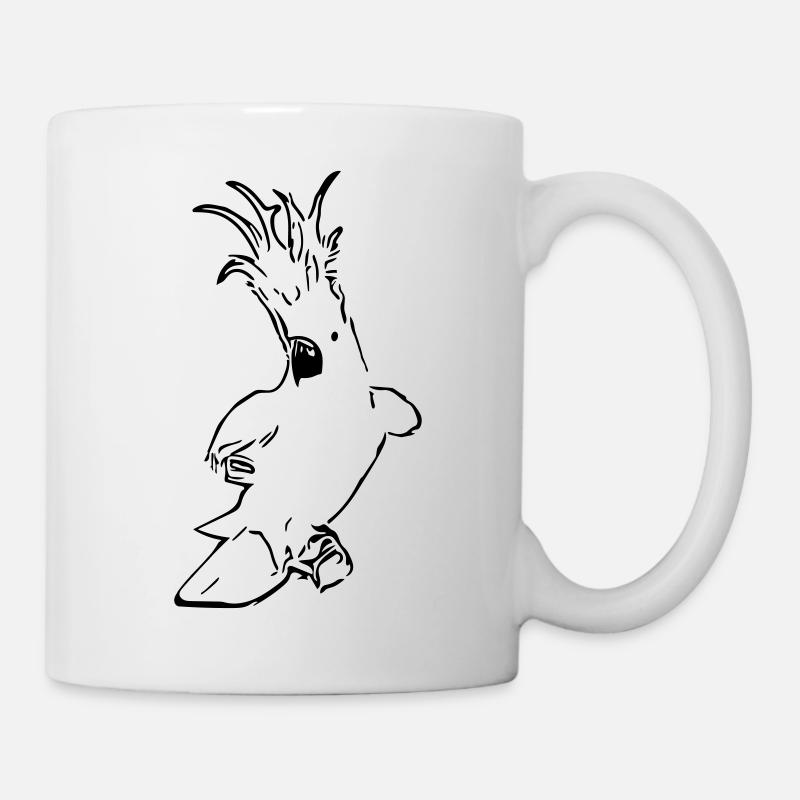 Cacatoès mignon - Mug blanc - blanc
