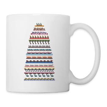 Conception de montagnes russes Cedar Point - Mug blanc - blanc - Droite