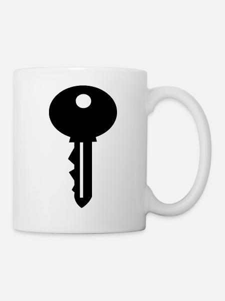 Clé - clé - Clé - Mug blanc - blanc