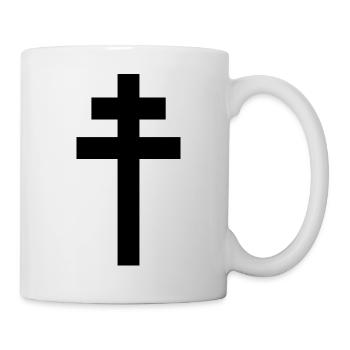 Lothringerkreuz - Tasse - Weiß - Rechts