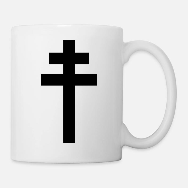 Lothringerkreuz - Tasse - Weiß